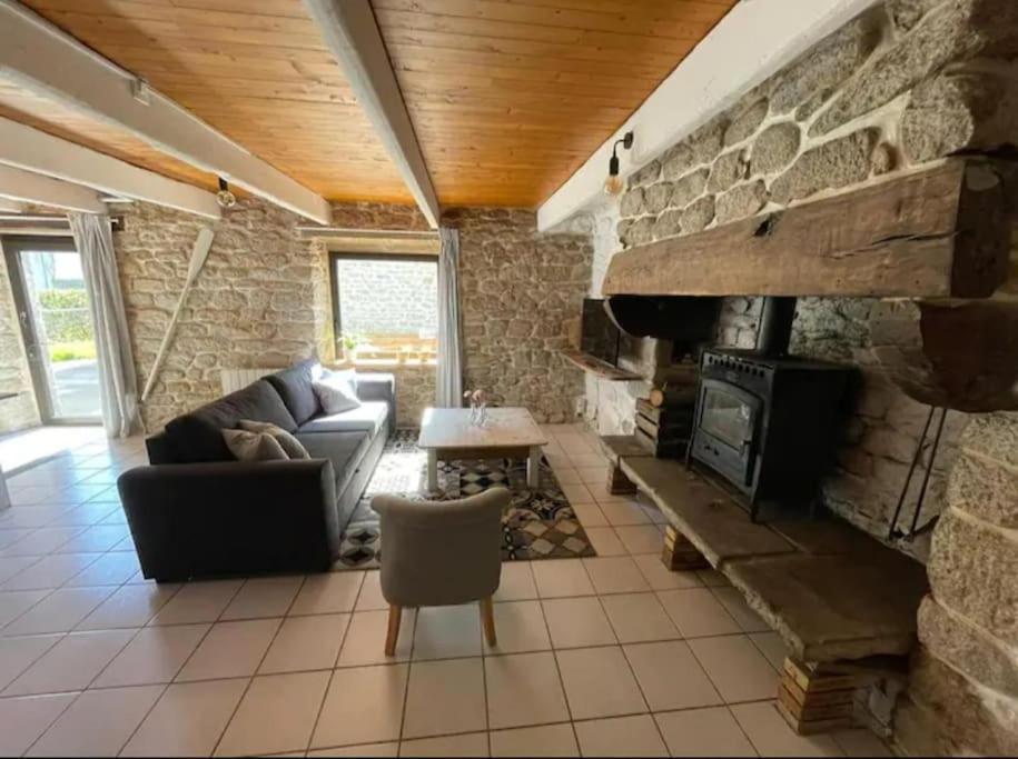 Maison De Pecheur Bord De Mer Bois Et Pierre 6-8 Pers Plobannalec Buitenkant foto