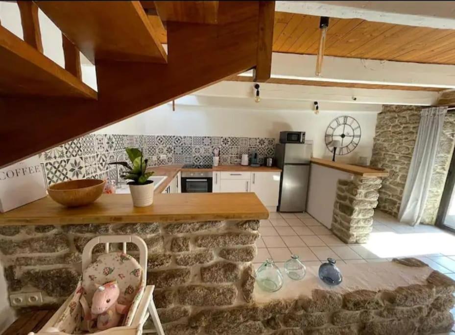 Maison De Pecheur Bord De Mer Bois Et Pierre 6-8 Pers Plobannalec Buitenkant foto