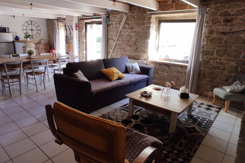 Maison De Pecheur Bord De Mer Bois Et Pierre 6-8 Pers Plobannalec Buitenkant foto
