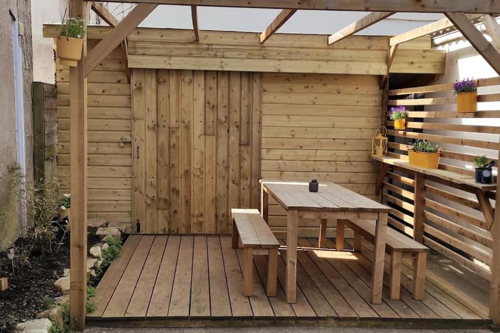 Maison De Pecheur Bord De Mer Bois Et Pierre 6-8 Pers Plobannalec Buitenkant foto