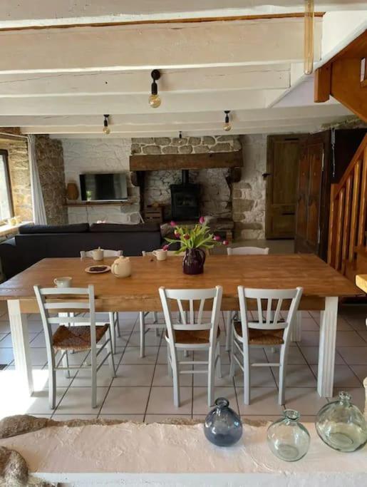 Maison De Pecheur Bord De Mer Bois Et Pierre 6-8 Pers Plobannalec Buitenkant foto
